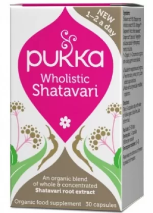 image of Pukka Herbs Wholistic Shatavari 30 capsule