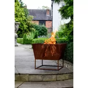 image of Ivyline Outdoor Norfolk Firebowl Rust Iron