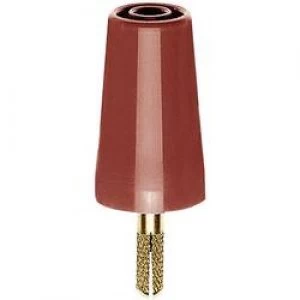 Image of Plug to plug connector 4mm plug 4mm socketRedStaeubliA SLK41 pcs
