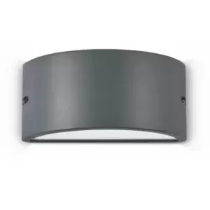 image of 01-ideal Lux - Anthracite REX-2 wall light 1 bulb