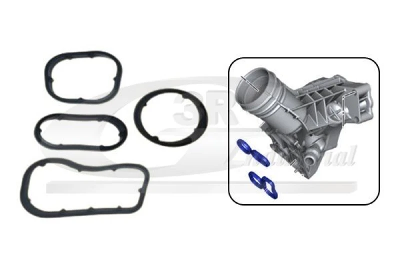 Image of 3RG Gasket Set, oil cooler 3RG 76102