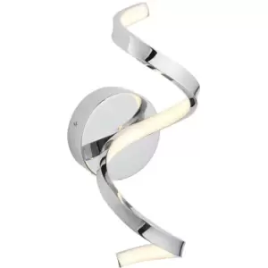 Image of Endon Astral Modern Integrated LED Bathroom Wall Light Chrome, Warm White, IP44