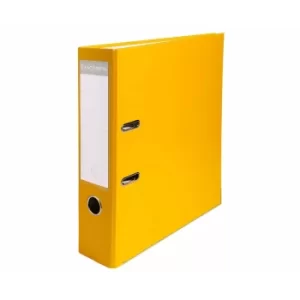 Image of Exacompta Lever Arch File A4 S80mm 2 Rings, Card/PP, Yellow, Pack of 20