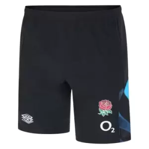 image of Umbro England Rugby Gym Shorts Adults - Black