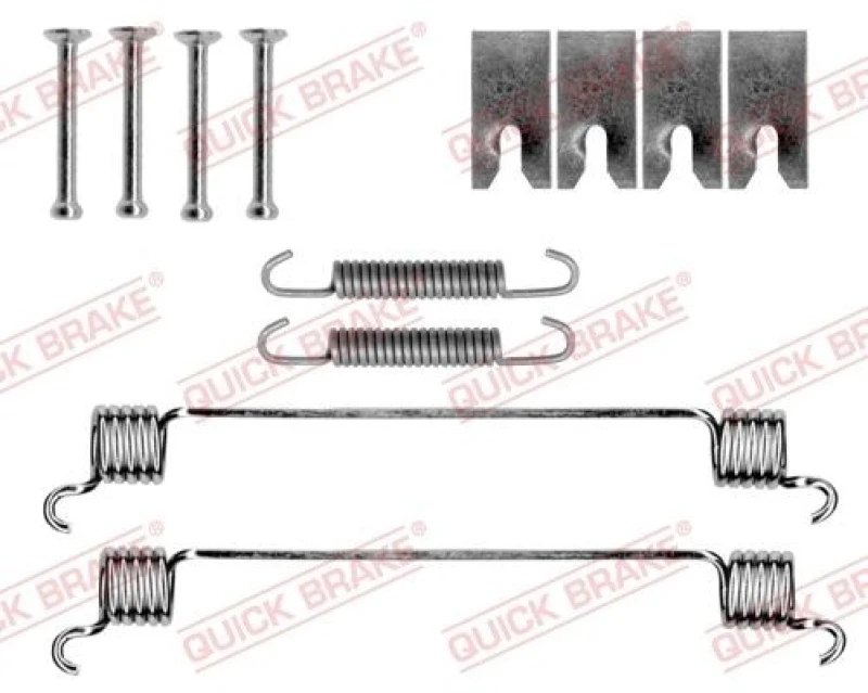 Image of QUICK BRAKE Brake shoe fitting kit QUICK BRAKE 105-0056