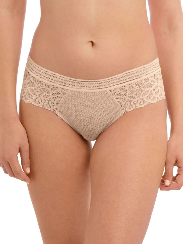 Image of Wacoal Womens thong panties Wacoal Raffine Beige Female XS