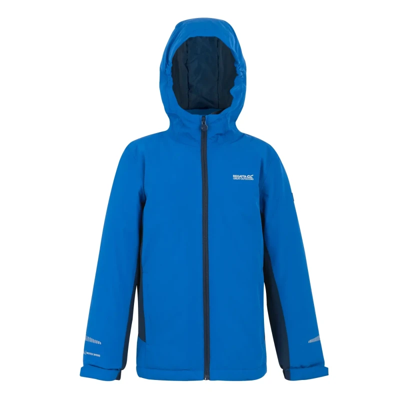 Image of Regatta Unisex Kids Hurdle Isotex Thermoguard Insulated Waterproof Jacket Navy Blue unisex 9-10 Years