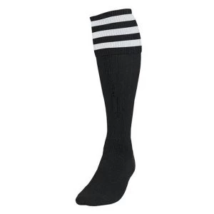 image of Precision 3 Stripe Football Socks Boys Black/White