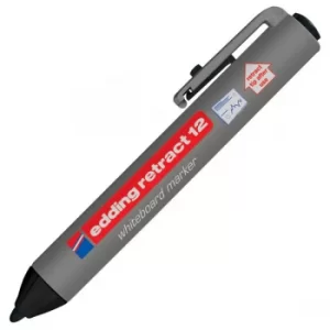 Image of Edding 12-001 Retract 12 Whiteboard Marker Black 10pk