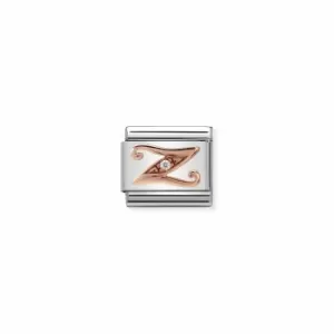 Image of Nomination 430310/26 Composable Classic LETTERS Steel Zircon Jewellery