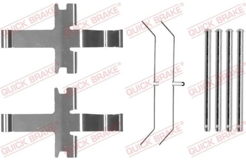 Image of QUICK BRAKE Brake pad fitting kit QUICK BRAKE 109-1752