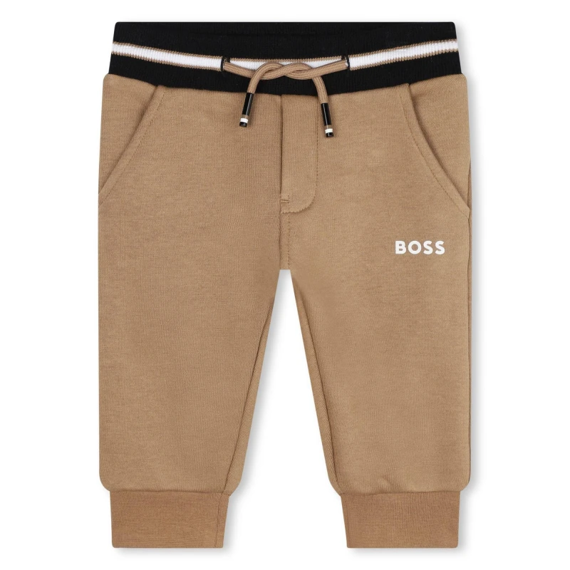 Image of Boss Kids Closed Hem Jersey Joggers Cookie 269 male 3Y