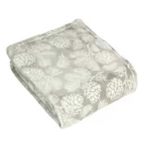 Image of Furn. Irwin Throw Fleece Polyester Stone