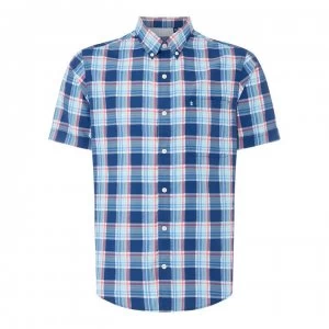 IZOD Seer Plaid Shirt - Estate Blue435