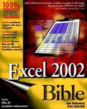 Image of Excel 2002 Bible by John Walkenbach Paperback
