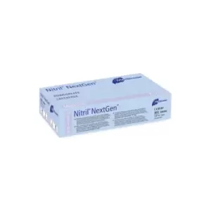 image of Nitrile NextGen Examination glove in pure Nitrile blue powderfree Medium (7-75), x100