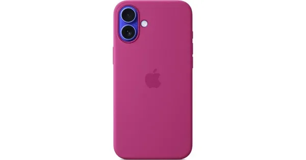 Image of Apple Silicone Case with MagSafe for iPhone 16 Plus - Fuchsia