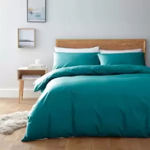 Image of Linea Egyptian 200 Thread Count Fitted Sheet - Green