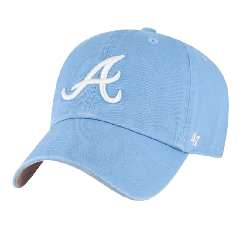 Image of Atlanta Braves Mens 47 Baseball Cap in Blue Blue Male One Size