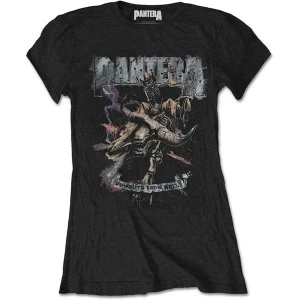 Image of Pantera - Vintage Rider Womens Large T-Shirt - Black