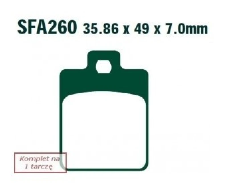 Image of EBC Brakes SFA260HH Brake pad set Brake Pad Set,disc brake (402)