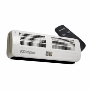 image of Dimplex 3kW Remote Control Electric Over Door Heater Multi directional Down Flow Fan