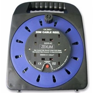 Image of Zexum 4G Handbag Socket Extension Reel - 15m