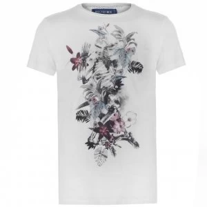 Religion Mens Flower T-Shirt - WHITE