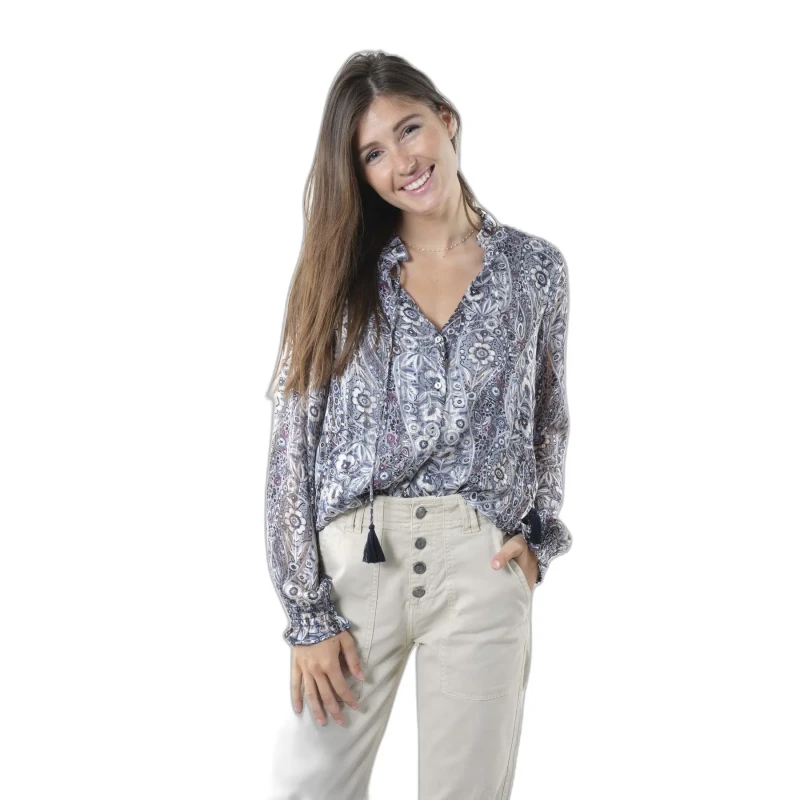 Image of Deeluxe Womens blouse Deeluxe Darlene Gris Female M