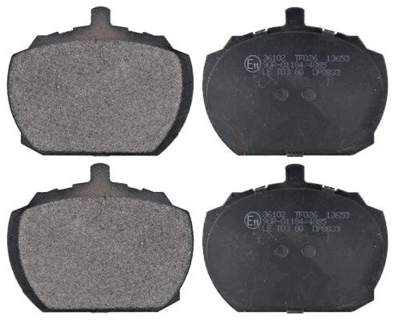 Image of A.B.S. 36102 Brake pad set without integrated wear sensor Brake Pad Set,disc brake (402)