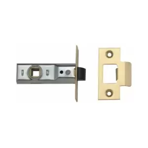 image of Tubular Mortice Latch 2648 Polished Brass 76mm 3" Box - Union