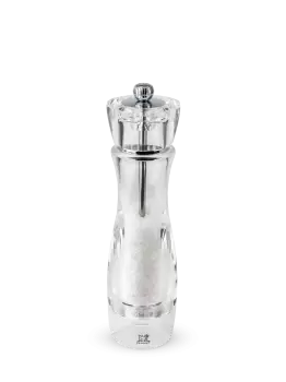 Image of Transparent manual salt mill, 23cm Vittel