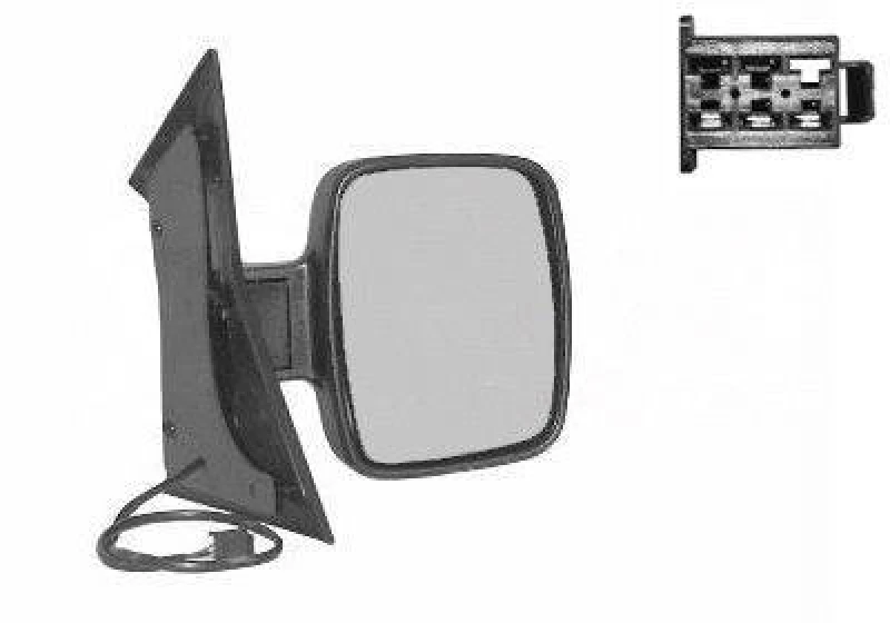 Image of VAN WEZEL 3078808 Wing mirror * HAGUS * Right, Heatable Outside Mirror (50)