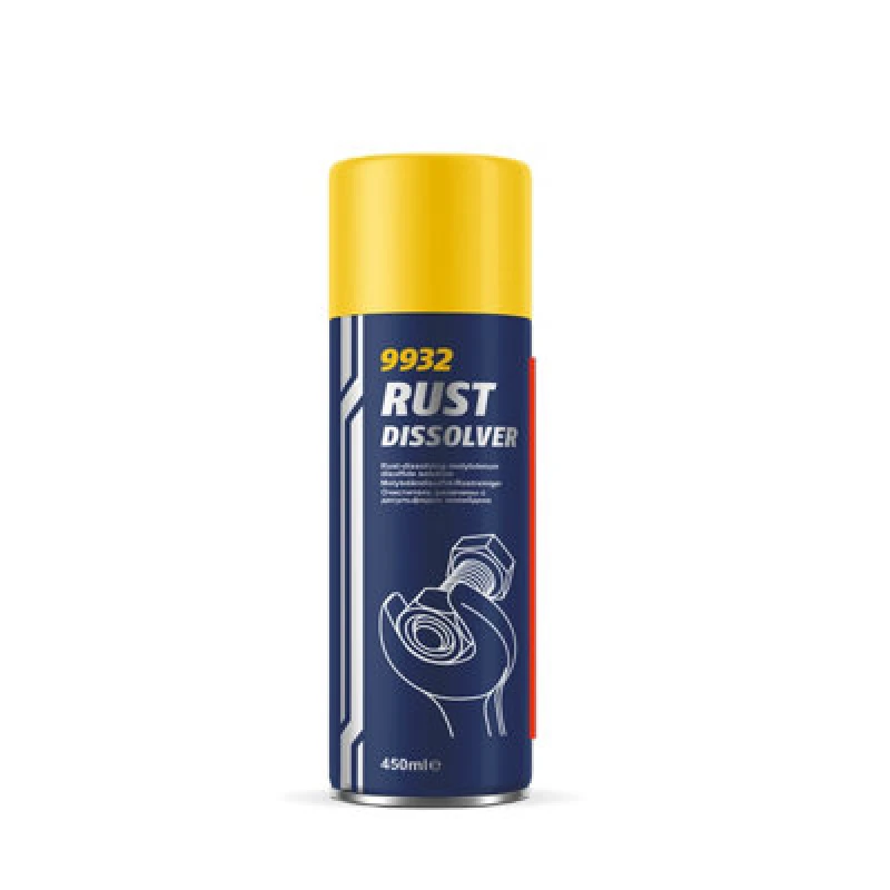 Image of Mannol Rust Dissolver Remover Spray Water Repellent Anti Friction 450Ml 9932