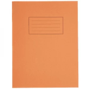 Image of Silvine Exercise Book 229 x 178mm, Squared 80 Pages - Orange (10 Pack)