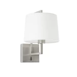 Frame Wall Light with Shade Nickel, E27