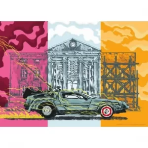 Image of Back To The Future Art Print Choper Nawers DeLorean Limited Edition 42 x 30 cm