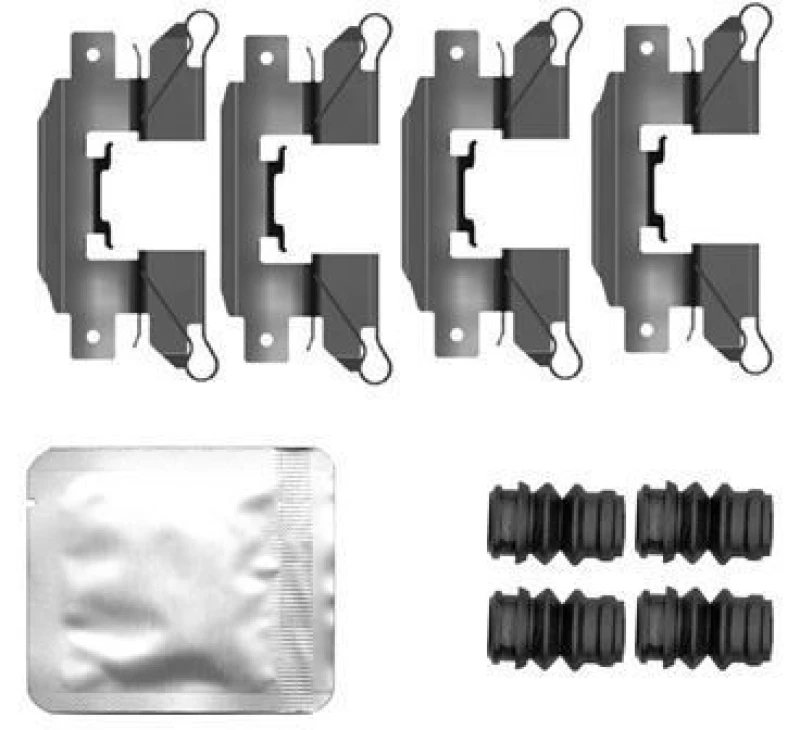 Image of Brake pad fitting kit TEXTAR 82558900