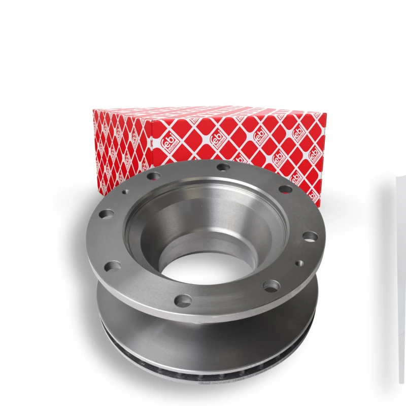 Image of FEBI BILSTEIN 17368 Brake disc Rear Axle, internally vented, Coated Brake Disc (82)