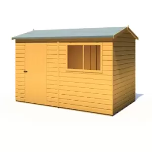 image of Shire Lewis 10ft x 6ft Reverse Apex Style Handmade Garden Shed Style D