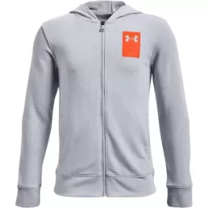 image of Under Armour Armour Rival Full Zip Hoodie Juniors - Grey