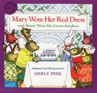 Image of mary wore her red dress and henry wore his green sneakers