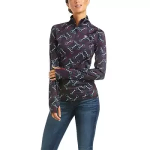 image of Ariat Lowell 2.0 Zip Top Womens - Blue