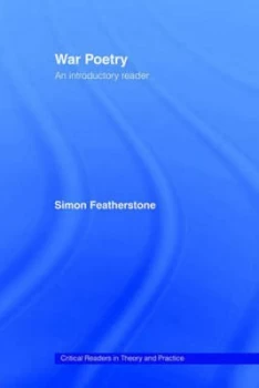 Image of War Poetry by Simon Featherstone Book