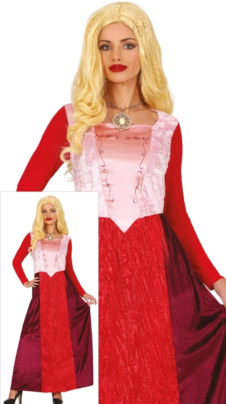 Image of Fiestas Guirca Fancy Dress Adult Sister Witch in Red Size: Small Red Unisex S