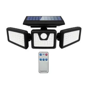 image of Solar Sensor 3 Heads Wall Light ,2400mAh, 6000-6500K