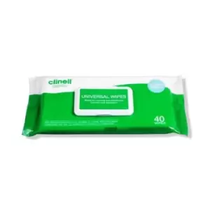 image of Clinell Universal Wipes Pack of 40