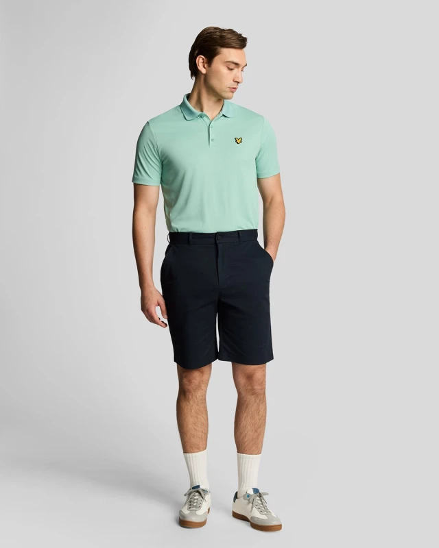 Image of Lyle & Scott Mens Golf Course Stretch Chino Shorts in Navy