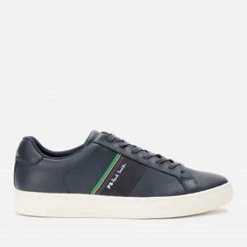 Image of Paul Smith Mens Rex Leather Low Top Trainers - Dark Navy - UK 10