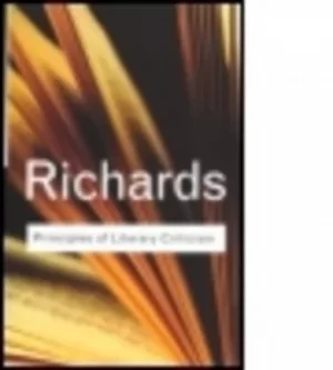 Image of Principles of literary criticism by I.A. Richards
